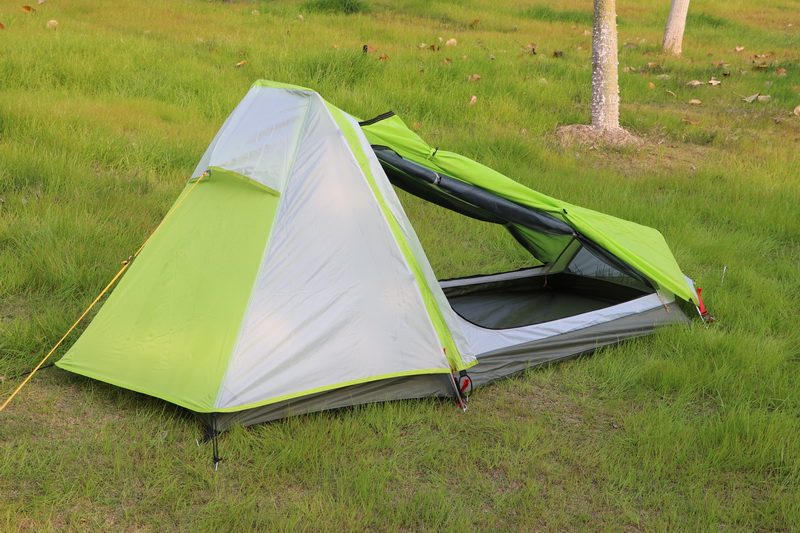 Cheap Goat Tents Single 1 Person Ultra Light Outdoor Camping Mountaineering 2 Layer Car Hiking Trekking Aluminium Alloy Rod Cycling Beach Tent Tents 